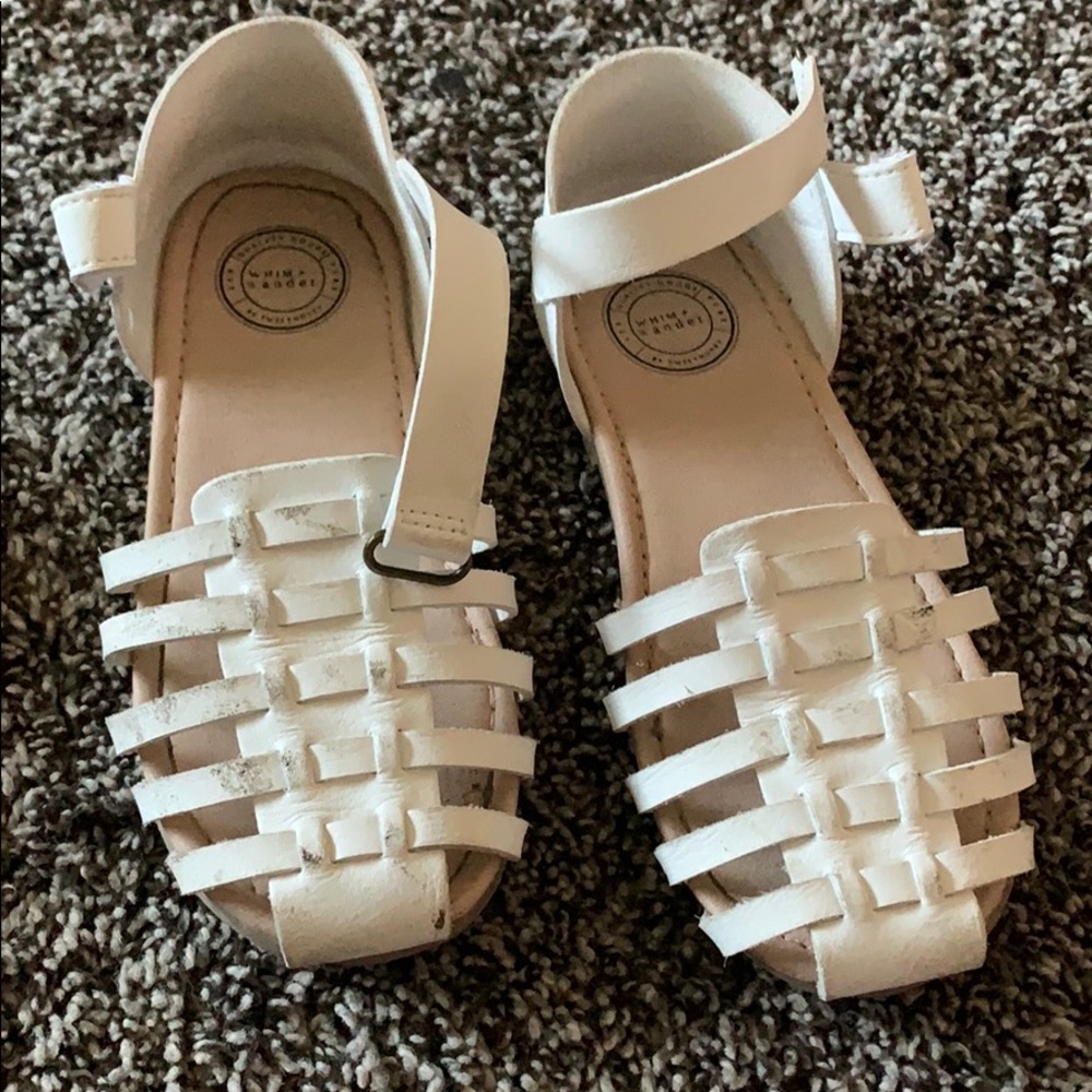 White huracha sandals